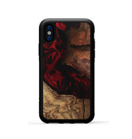 iPhone Xs Wood Phone Case - Rodney (Red, 746232)