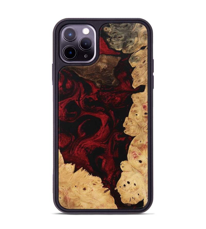 iPhone 11 Pro Max Wood Phone Case - Wells (Red, 746234)