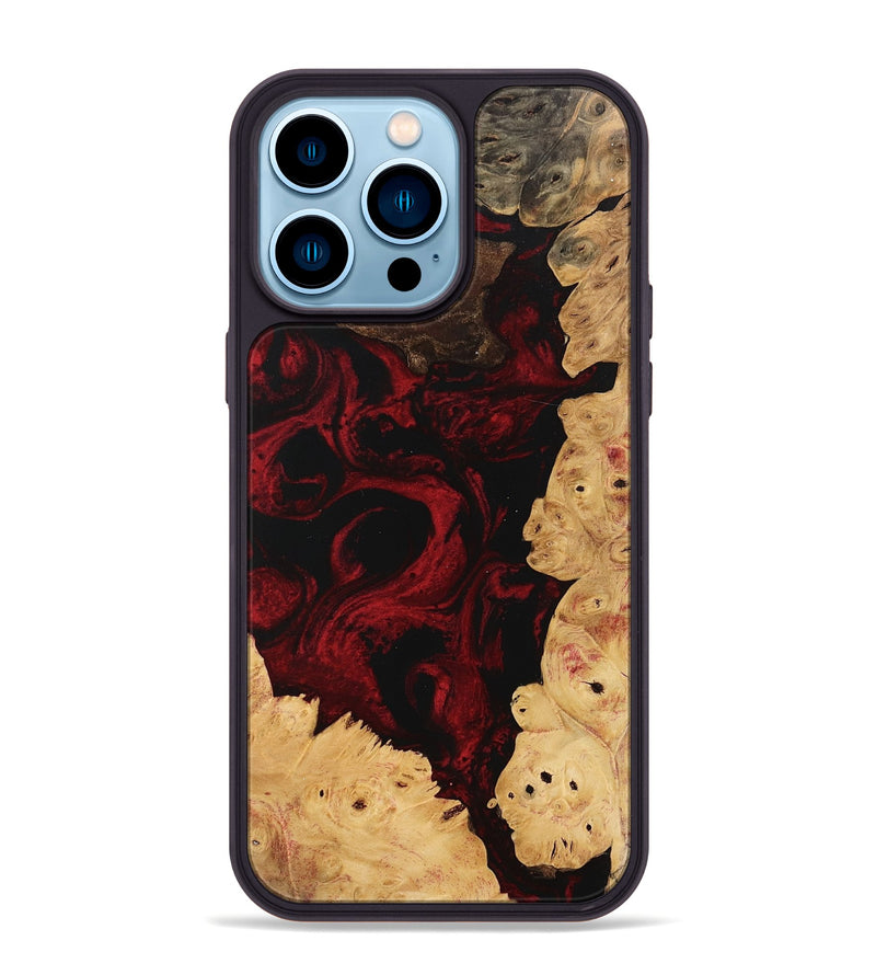 iPhone 14 Pro Max Wood Phone Case - Wells (Red, 746234)