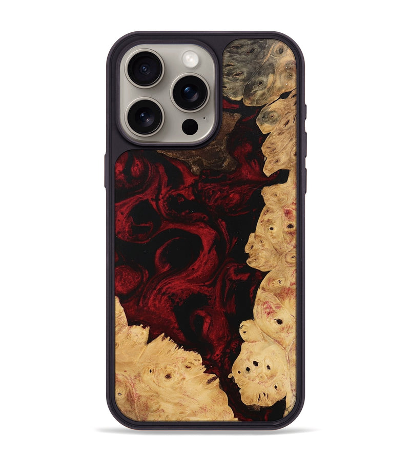 iPhone 15 Pro Max Wood Phone Case - Wells (Red, 746234)