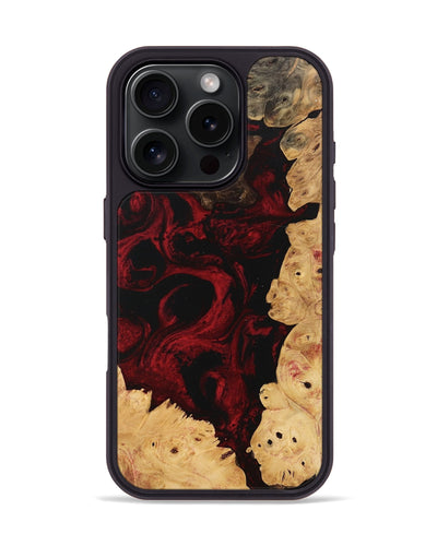 iPhone 16 Pro Wood Phone Case - Wells (Red, 746234)