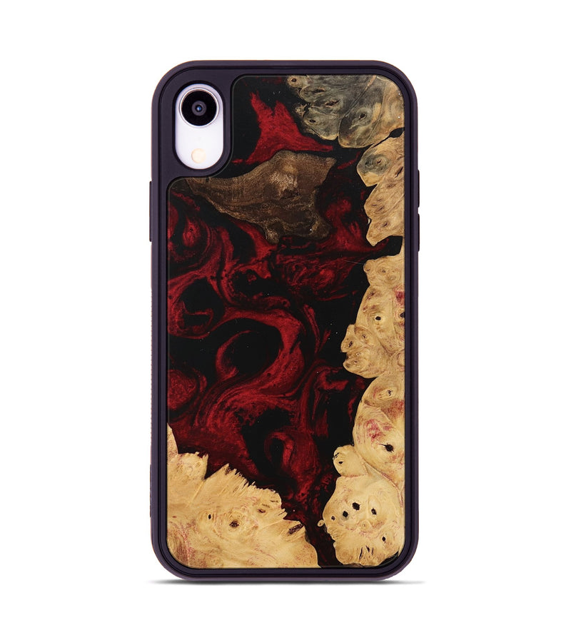 iPhone Xr Wood Phone Case - Wells (Red, 746234)