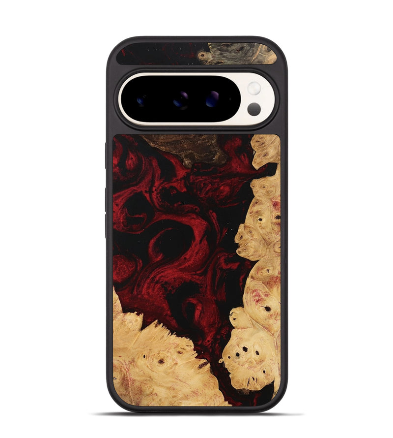 Pixel 9 Wood Phone Case - Wells (Red, 746234)