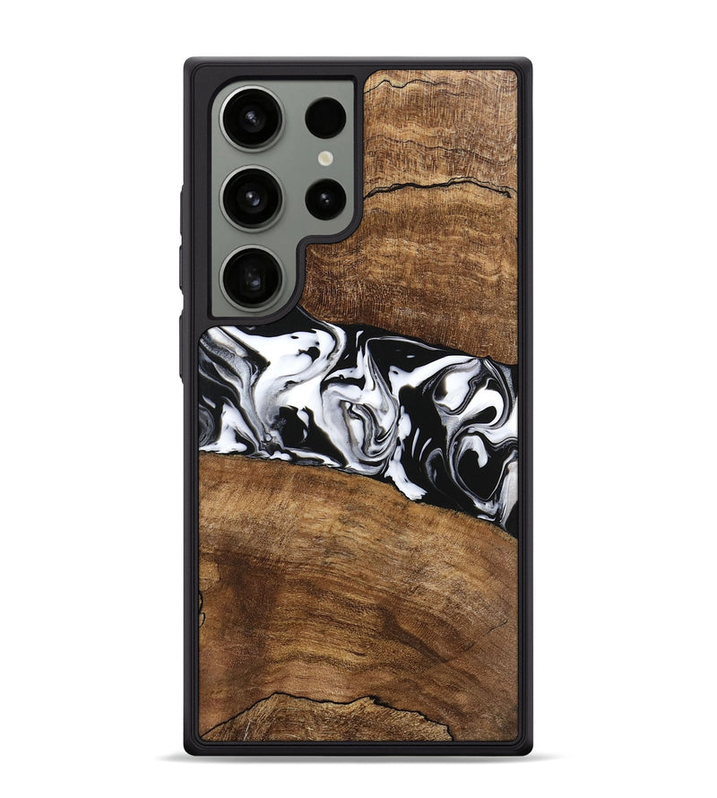 Galaxy S24 Ultra Wood Phone Case - Lisha (Black & White, 746236)