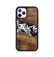 iPhone 11 Pro Wood Phone Case - Lisha (Black & White, 746236)