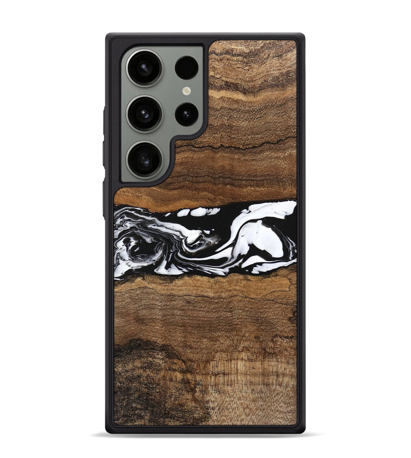 Galaxy S24 Ultra Wood Phone Case - Wiley (Black & White, 746243)