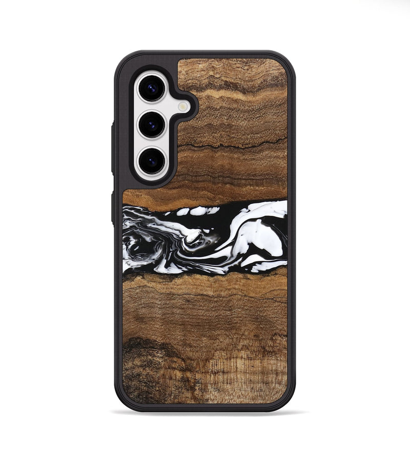 Galaxy S25 Wood Phone Case - Wiley (Black & White, 746243)