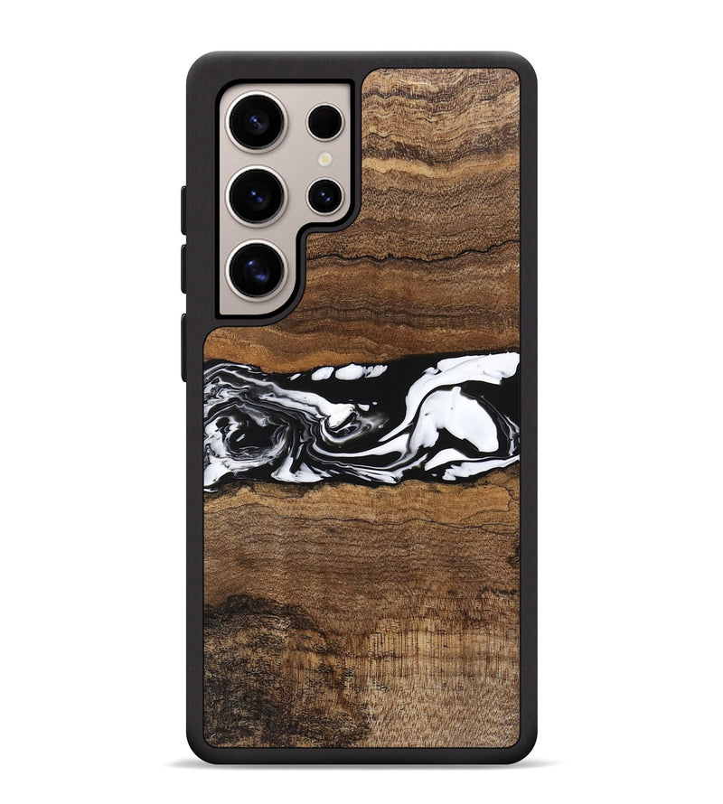 Galaxy S25 Ultra Wood Phone Case - Wiley (Black & White, 746243)