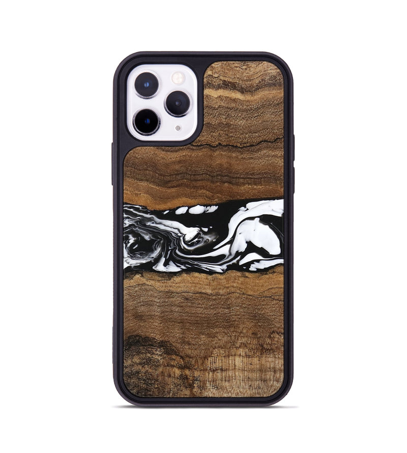 iPhone 11 Pro Wood Phone Case - Wiley (Black & White, 746243)