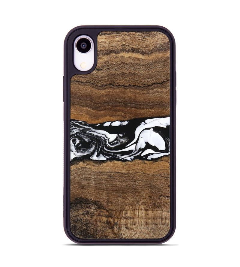 iPhone Xr Wood Phone Case - Wiley (Black & White, 746243)