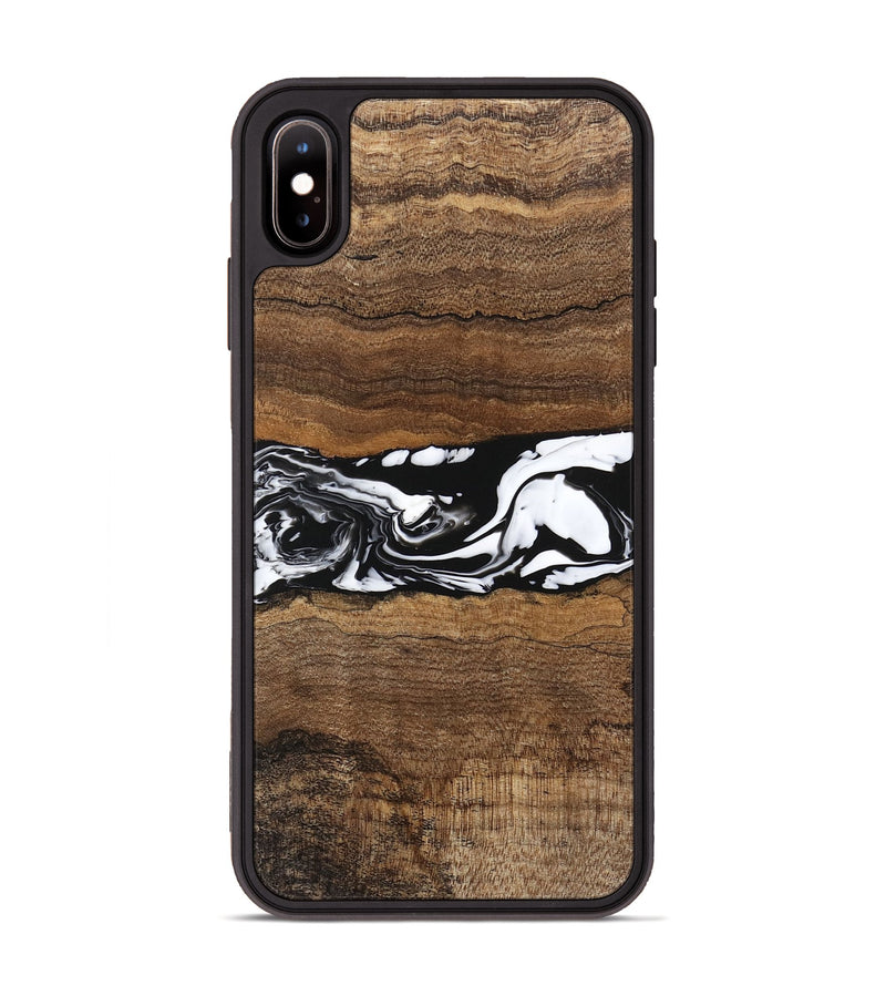 iPhone Xs Max Wood Phone Case - Wiley (Black & White, 746243)