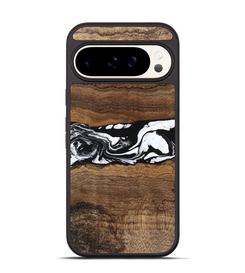 Pixel 9 Wood Phone Case - Wiley (Black & White, 746243)