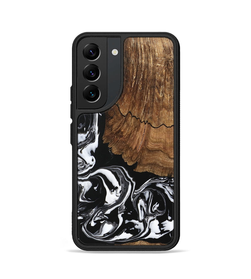 Galaxy S22 Wood Phone Case - Tim (Black & White, 746244)