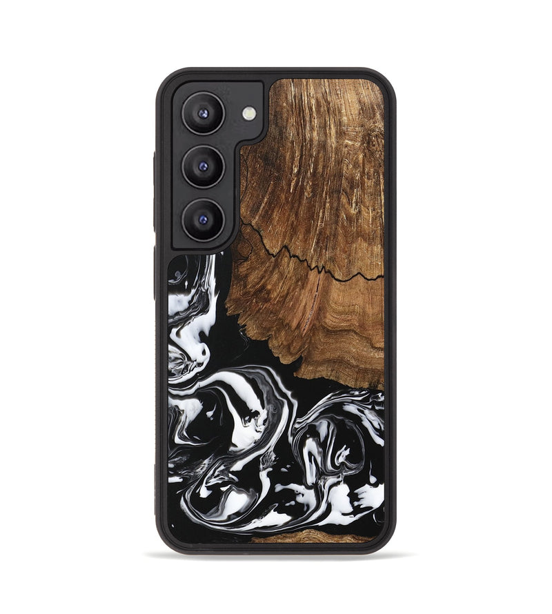 Galaxy S23 Wood Phone Case - Tim (Black & White, 746244)