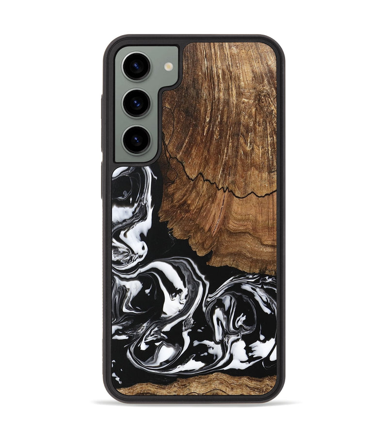 Galaxy S23 Plus Wood Phone Case - Tim (Black & White, 746244)