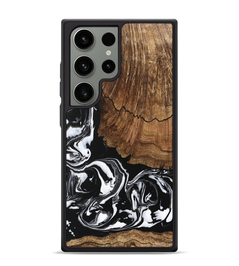 Galaxy S24 Ultra Wood Phone Case - Tim (Black & White, 746244)