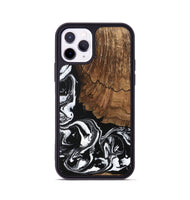 iPhone 11 Pro Wood Phone Case - Tim (Black & White, 746244)