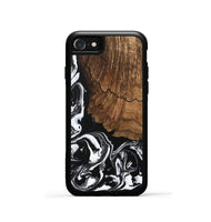 iPhone SE Wood Phone Case - Tim (Black & White, 746244)