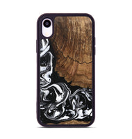 iPhone Xr Wood Phone Case - Tim (Black & White, 746244)