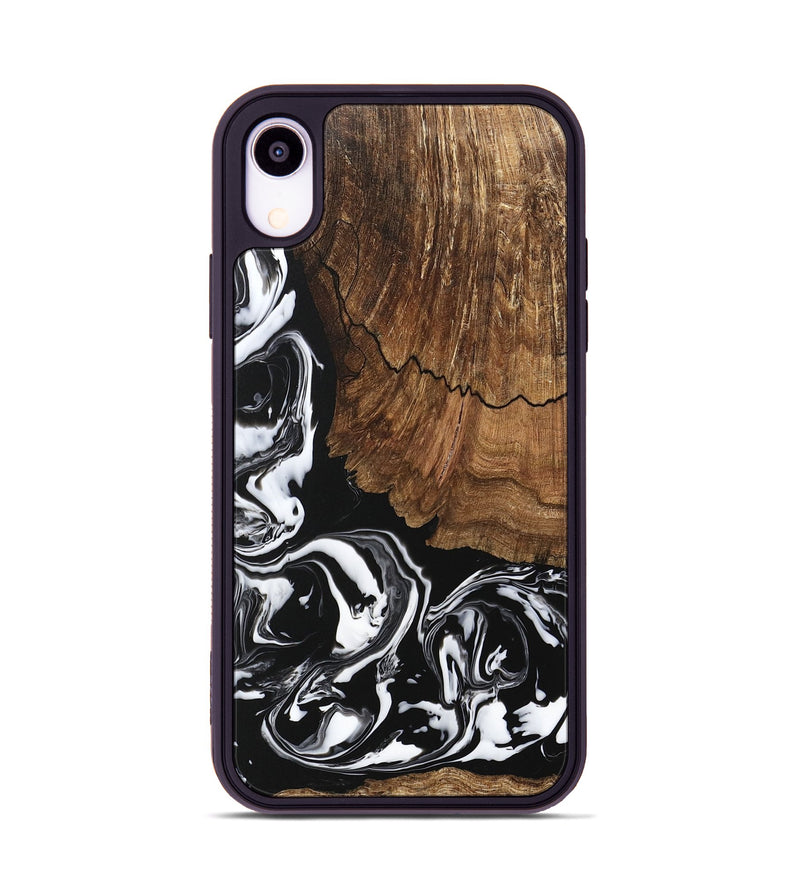 iPhone Xr Wood Phone Case - Tim (Black & White, 746244)