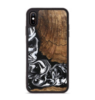 iPhone Xs Max Wood Phone Case - Tim (Black & White, 746244)