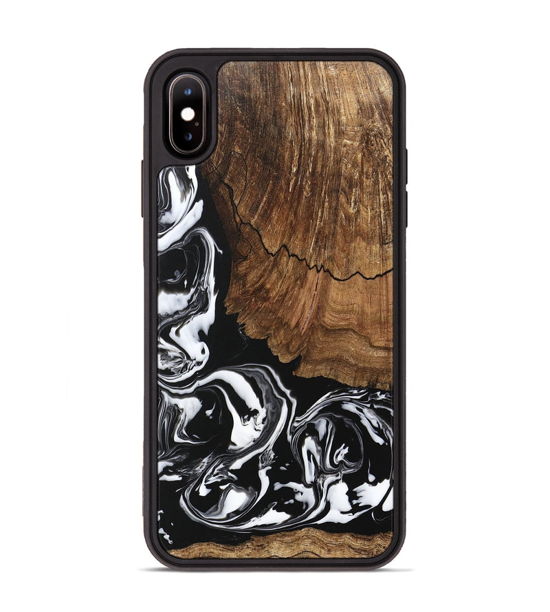 iPhone Xs Max Wood Phone Case - Tim (Black & White, 746244)