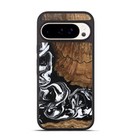 Pixel 9 Wood Phone Case - Tim (Black & White, 746244)