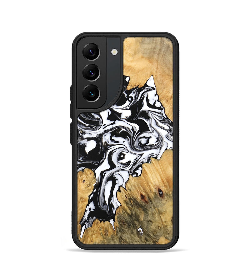 Galaxy S22 Wood Phone Case - Vincent (Black & White, 746245)