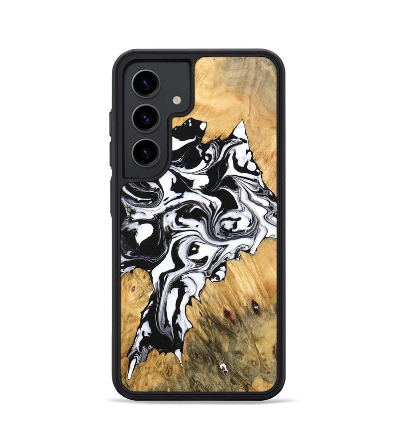 Galaxy S24 Wood Phone Case - Vincent (Black & White, 746245)