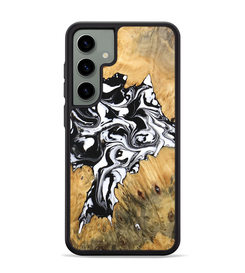 Galaxy S24 Plus Wood Phone Case - Vincent (Black & White, 746245)