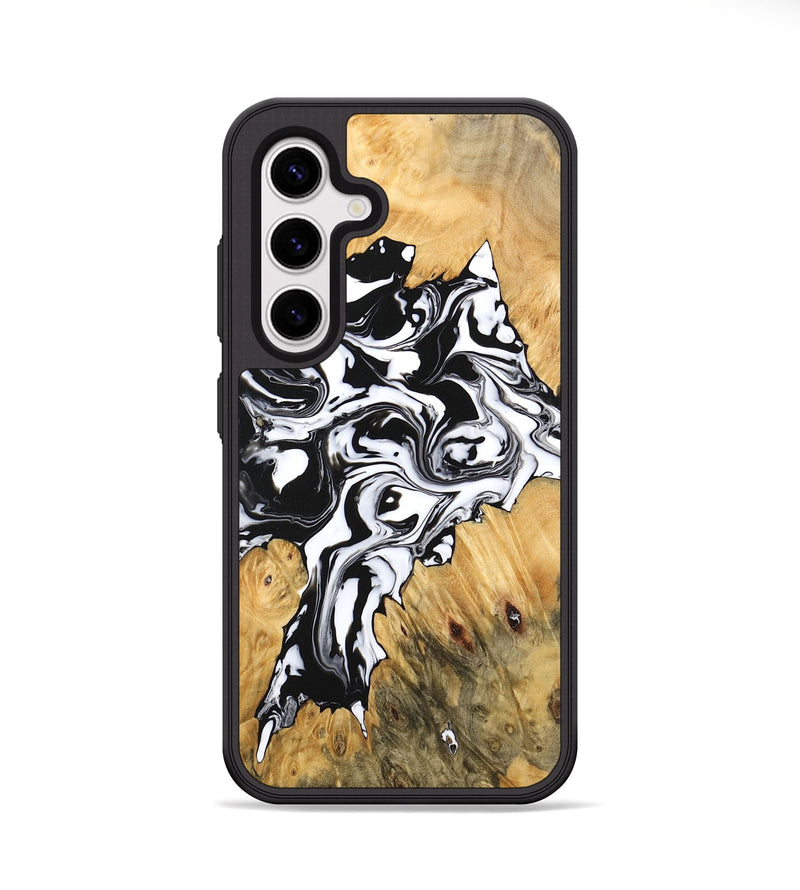 Galaxy S25 Wood Phone Case - Vincent (Black & White, 746245)