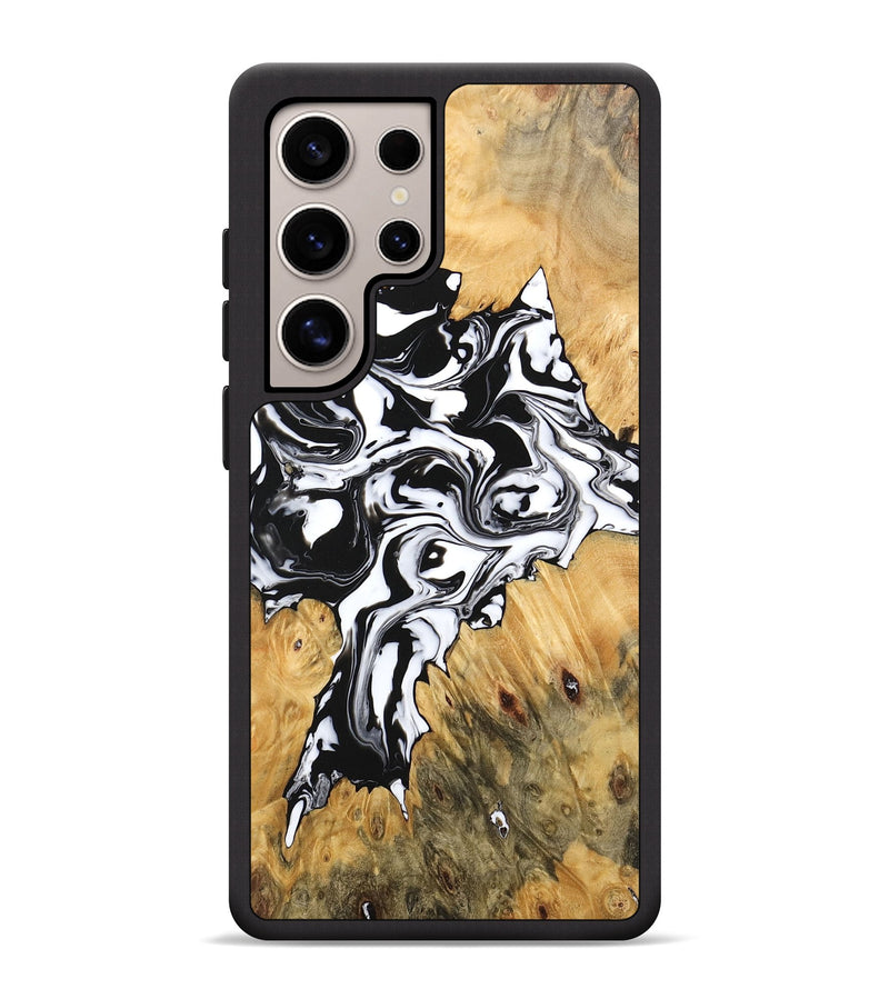 Galaxy S25 Ultra Wood Phone Case - Vincent (Black & White, 746245)