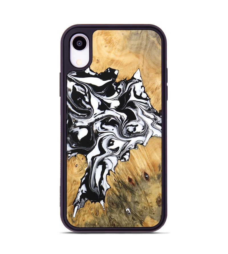 iPhone Xr Wood Phone Case - Vincent (Black & White, 746245)