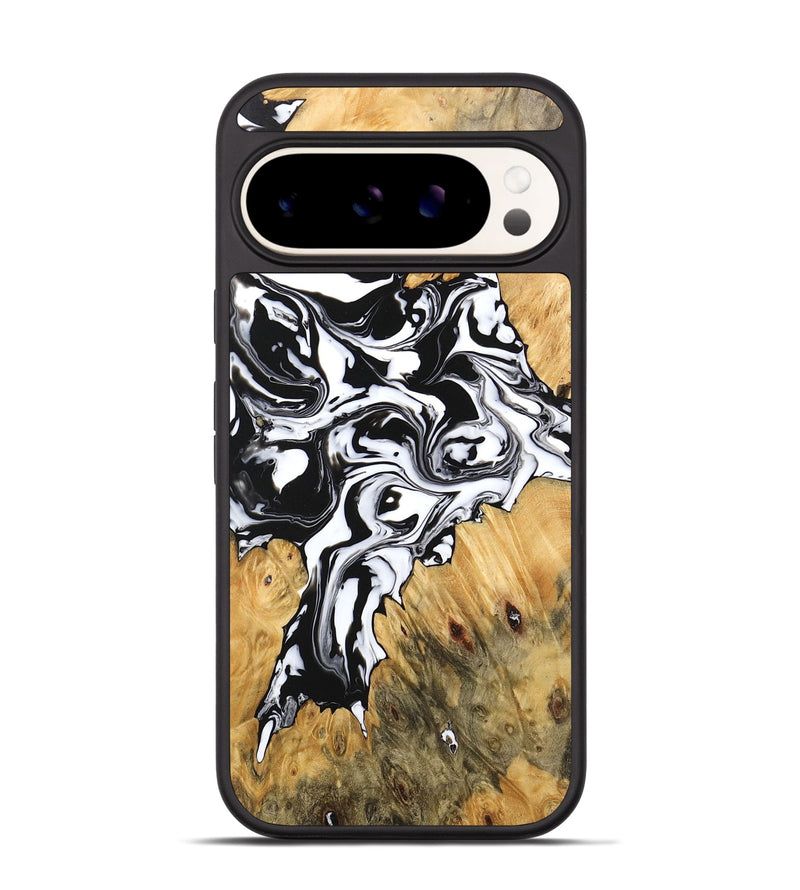 Pixel 9 Wood Phone Case - Vincent (Black & White, 746245)