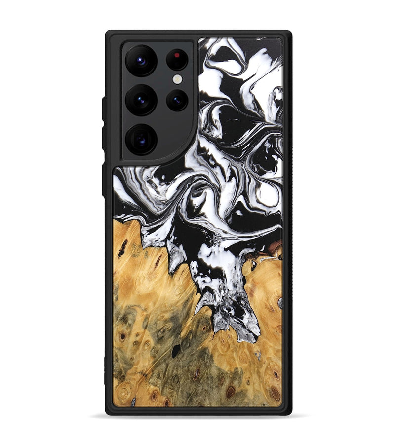 Galaxy S22 Ultra Wood Phone Case - Orion (Black & White, 746246)