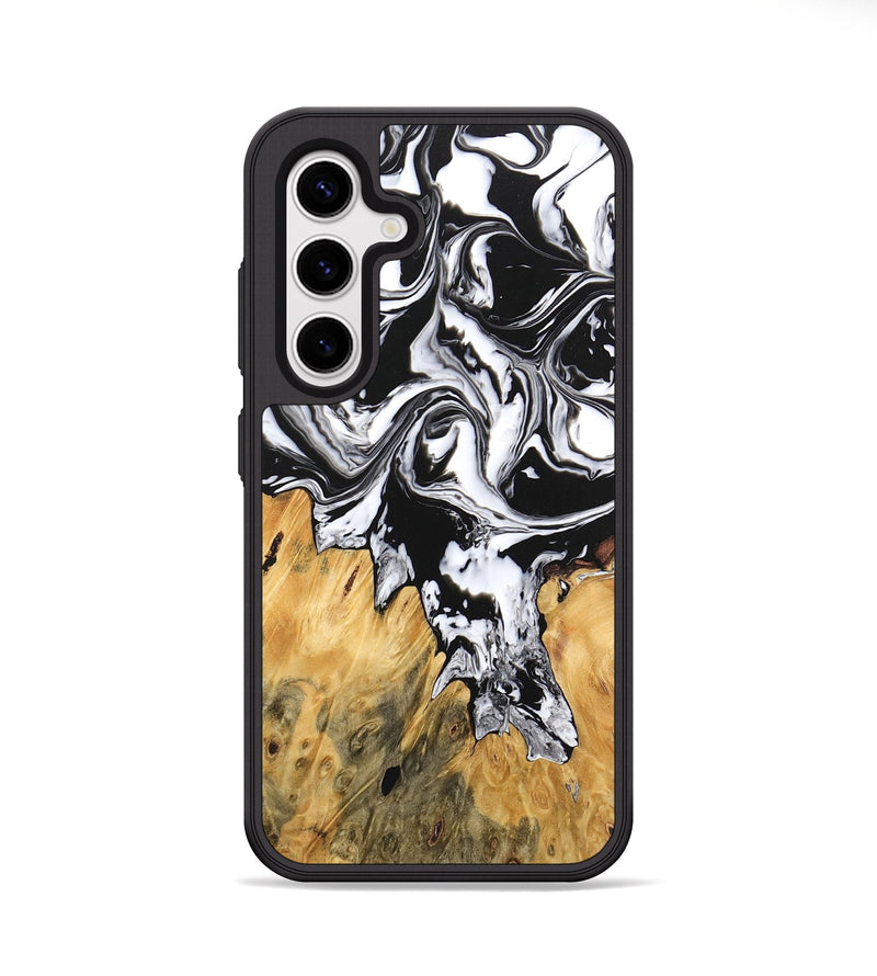 Galaxy S25 Wood Phone Case - Orion (Black & White, 746246)