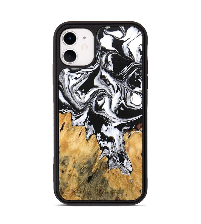 iPhone 11 Wood Phone Case - Orion (Black & White, 746246)