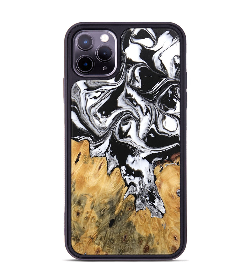 iPhone 11 Pro Max Wood Phone Case - Orion (Black & White, 746246)