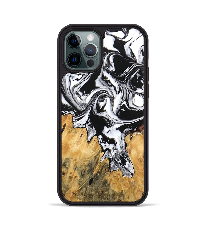 iPhone 12 Pro Wood Phone Case - Orion (Black & White, 746246)