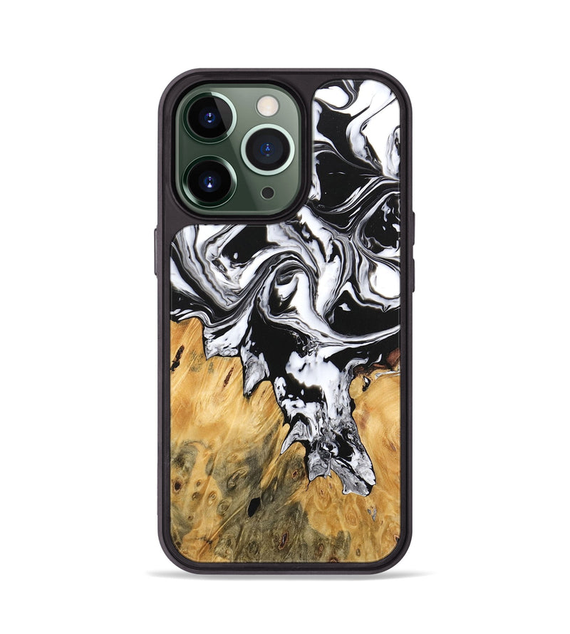 iPhone 13 Pro Wood Phone Case - Orion (Black & White, 746246)