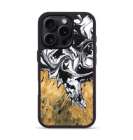 iPhone 16 Pro Wood Phone Case - Orion (Black & White, 746246)