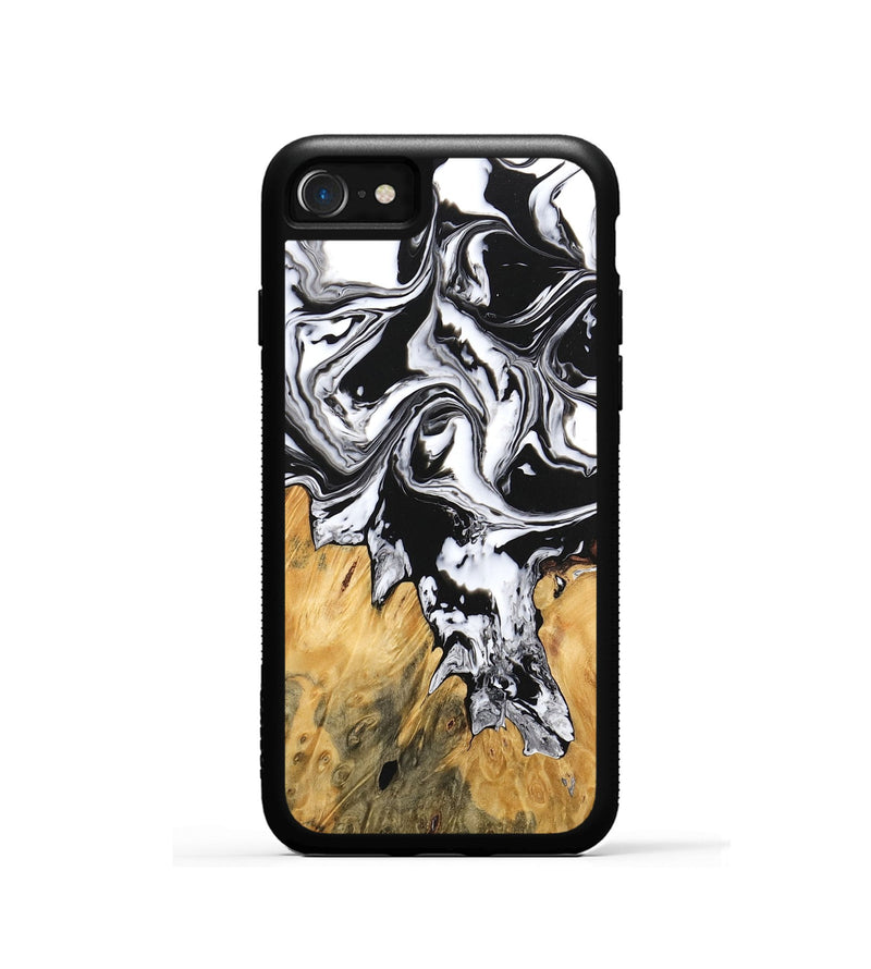 iPhone SE Wood Phone Case - Orion (Black & White, 746246)