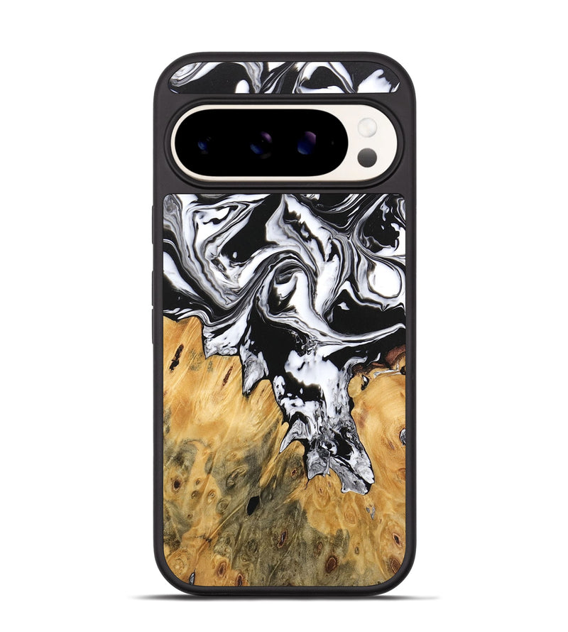 Pixel 9 Wood Phone Case - Orion (Black & White, 746246)