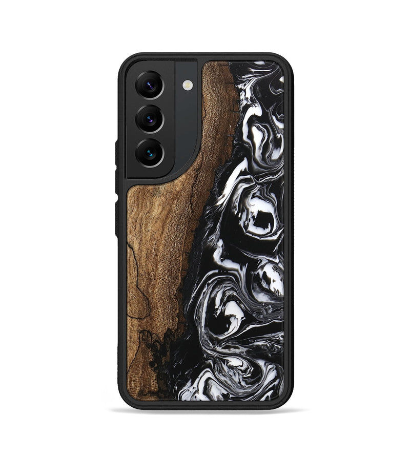 Galaxy S22 Wood Phone Case - Metta (Black & White, 746248)