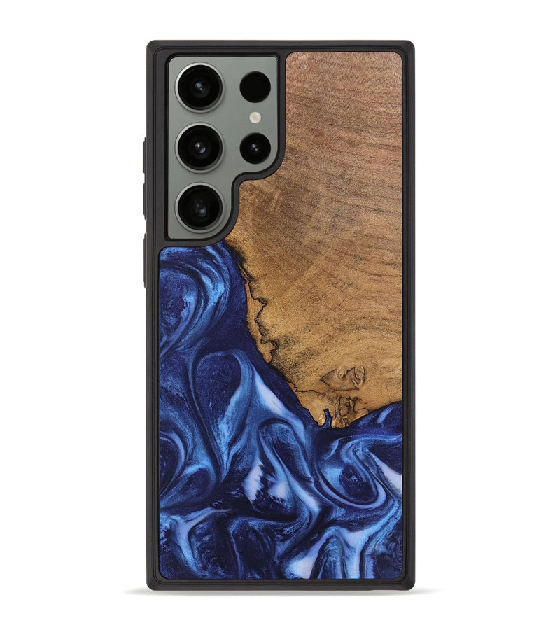 Galaxy S23 Ultra Wood Phone Case - Wrenley (Blue, 746252)