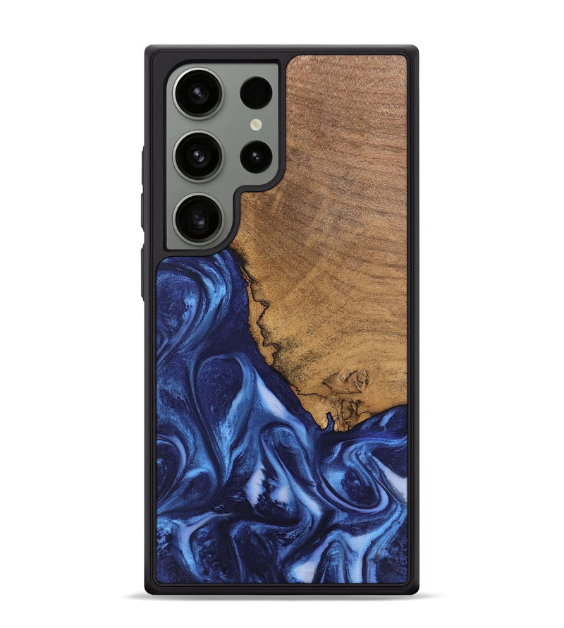 Galaxy S24 Ultra Wood Phone Case - Wrenley (Blue, 746252)