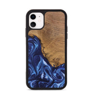 iPhone 11 Wood Phone Case - Wrenley (Blue, 746252)