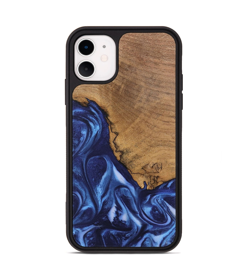 iPhone 11 Wood Phone Case - Wrenley (Blue, 746252)