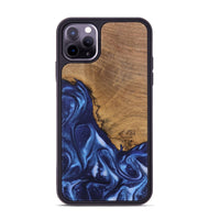 iPhone 11 Pro Max Wood Phone Case - Wrenley (Blue, 746252)