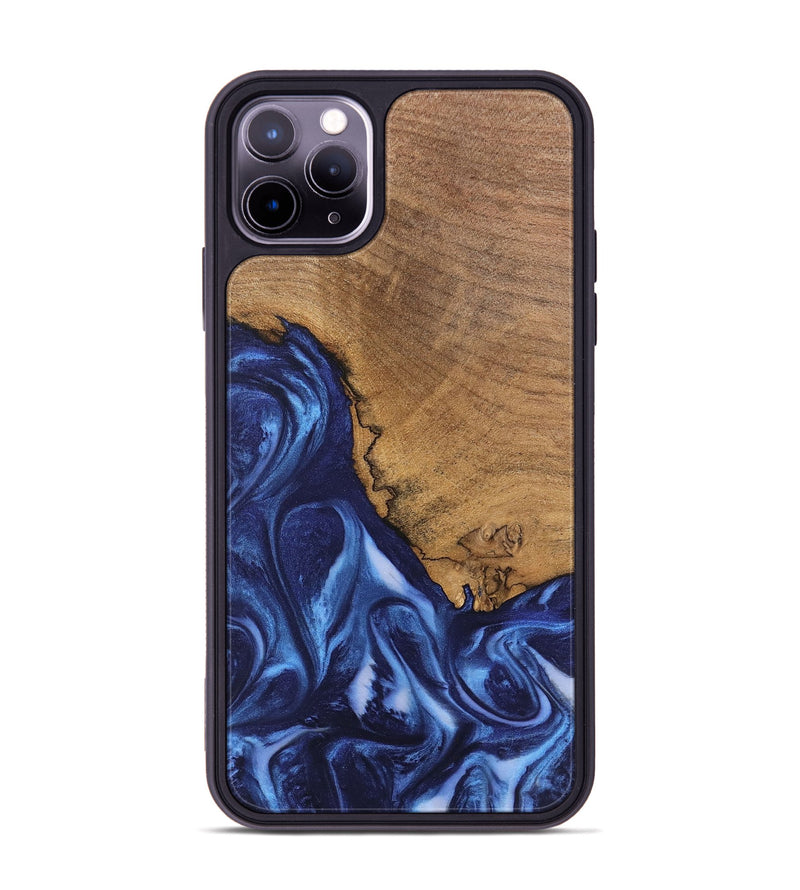 iPhone 11 Pro Max Wood Phone Case - Wrenley (Blue, 746252)